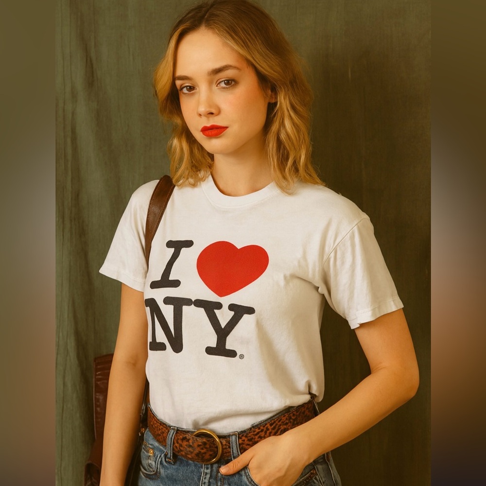Y2k Hanes I ❤️ NY T-Shirt Adult Small